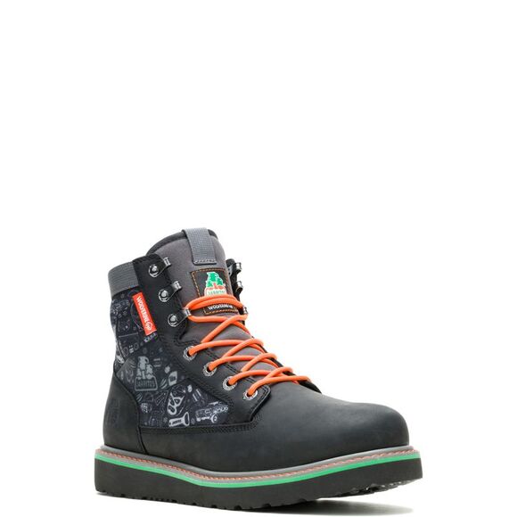 Wolverine Mens Trade Wedge Unlined Jarritos 6" Black Boots (NWT) - Picture 2 of 5